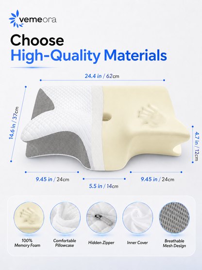 Vemeora™ Ergonomic Contour Pillow