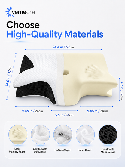 Vemeora™ Ergonomic Contour Pillow